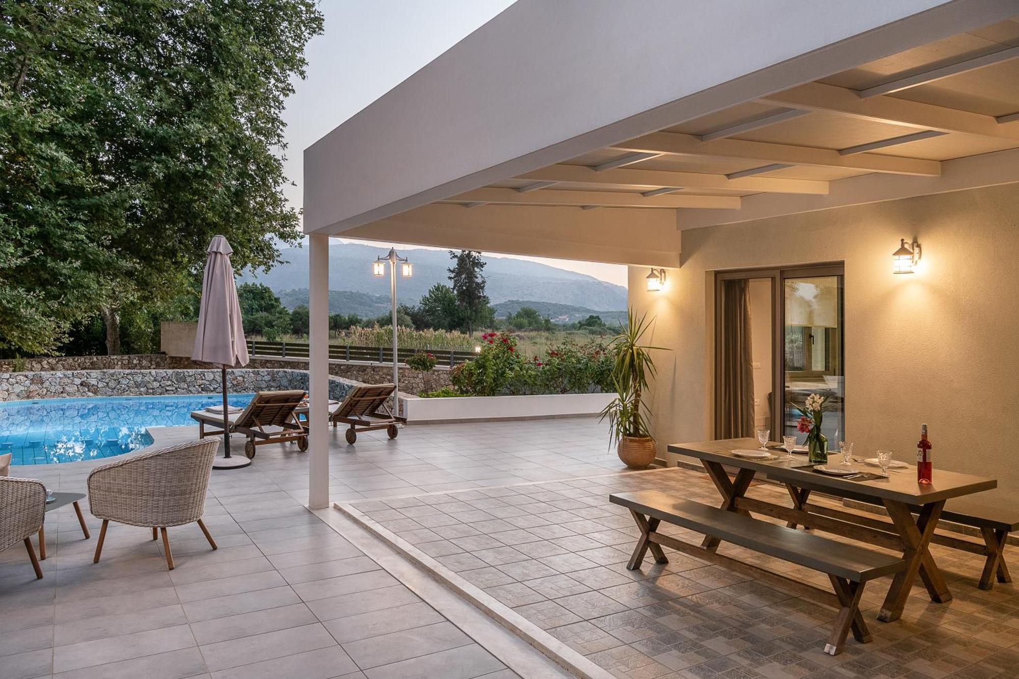 Villa Nature, Heated Pool Kalyves Exterior foto